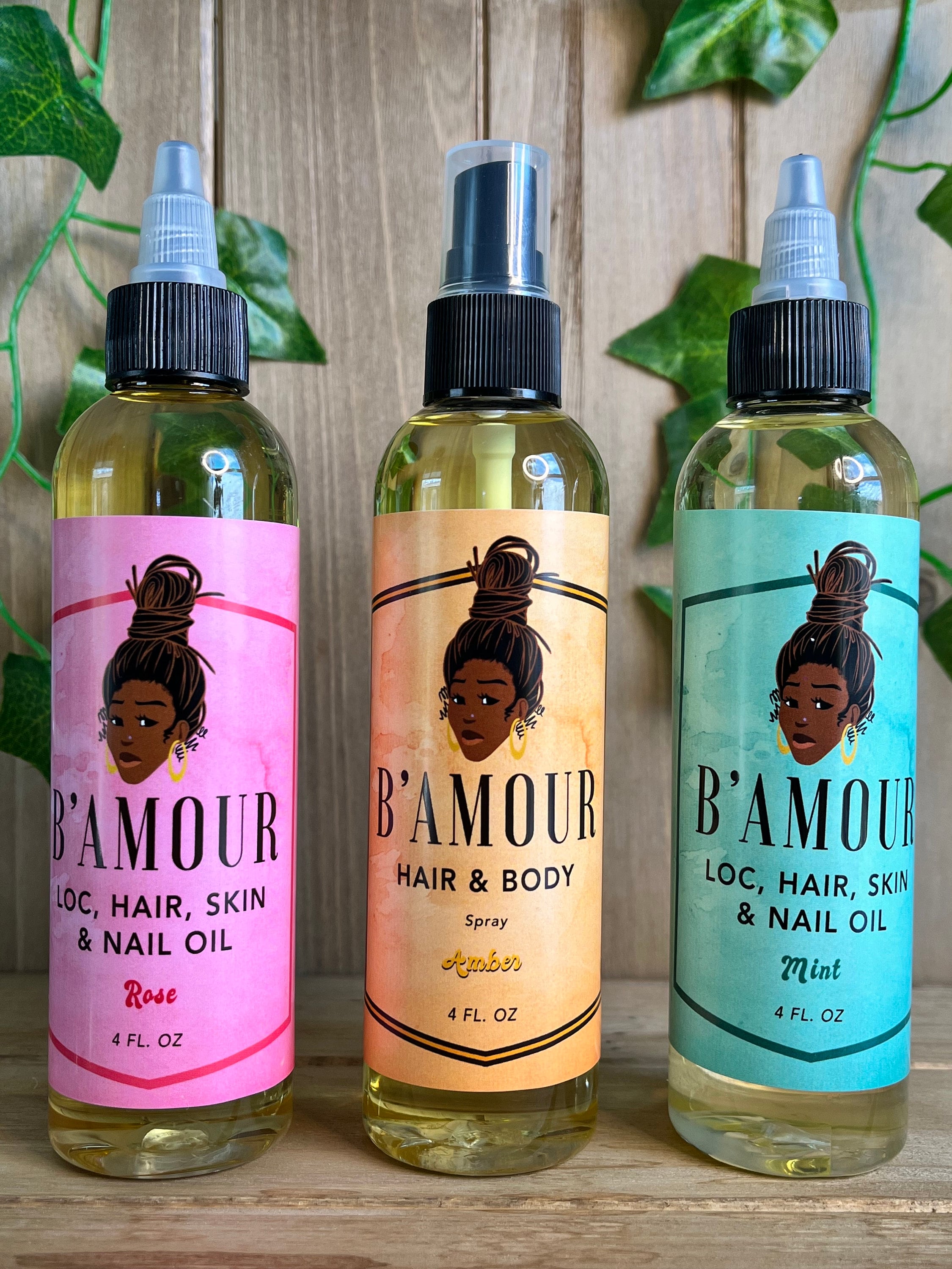 B'Amour Oils for Hair & Body