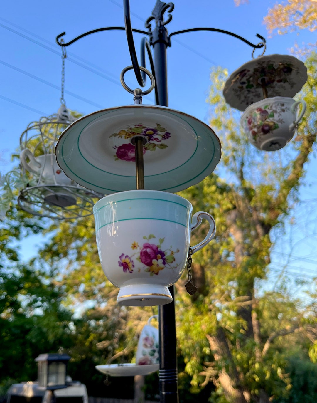 BUMBERSHOOT Teacup Bird Feeder 1950s New Chelsea Vintage Etsy