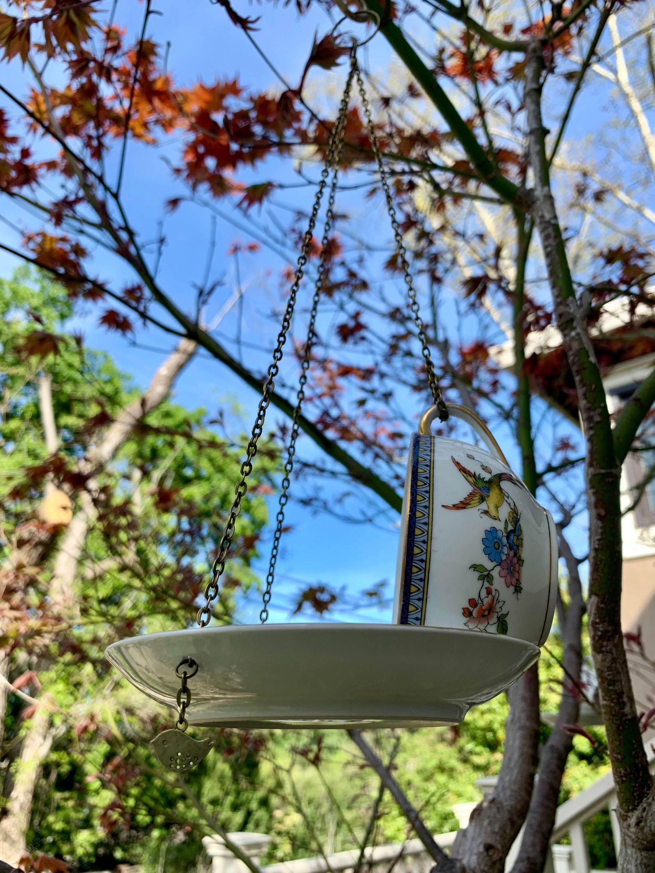 Teacup Bird Feeder 1930s VINTAGE NORITAKE CHINA Morimura Tea Etsy
