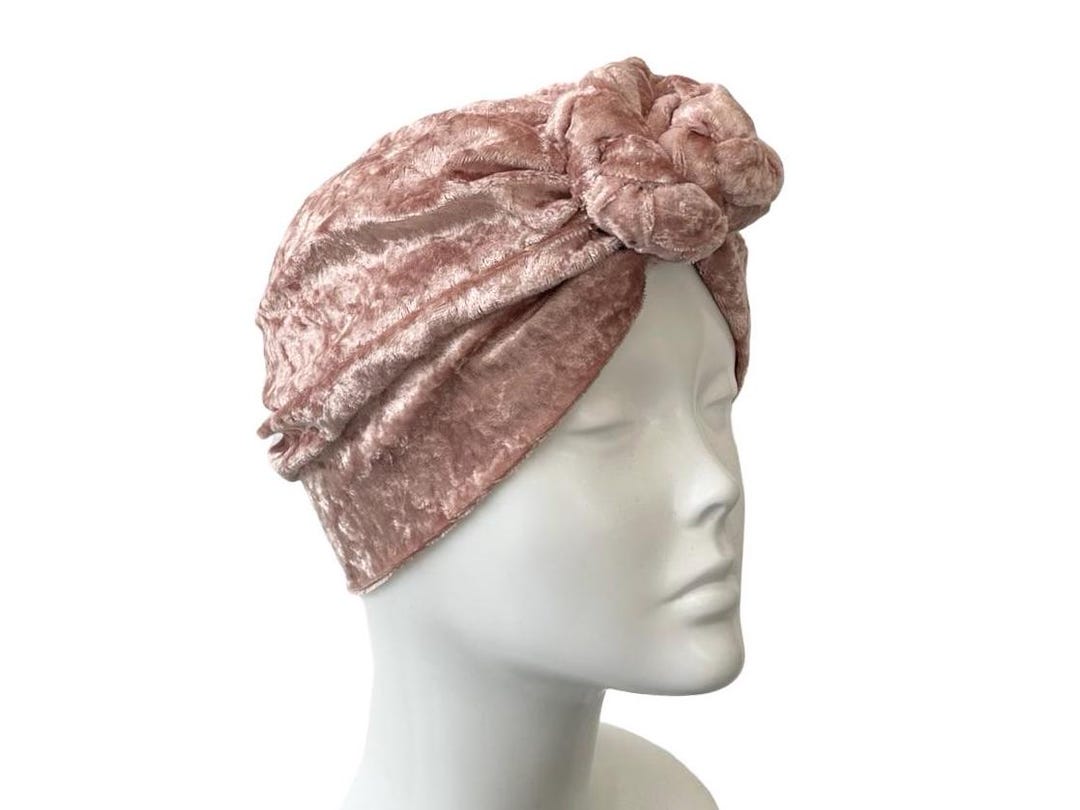 Spring Turban Images Pastel Pink Velvet Turban Head Wrap Comfy Stretch Velvet 1940s Turban ...