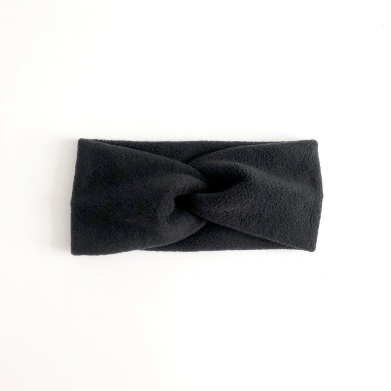 BLACK FLEECE Headband for Women Adult TWIST Headband Soft Etsy