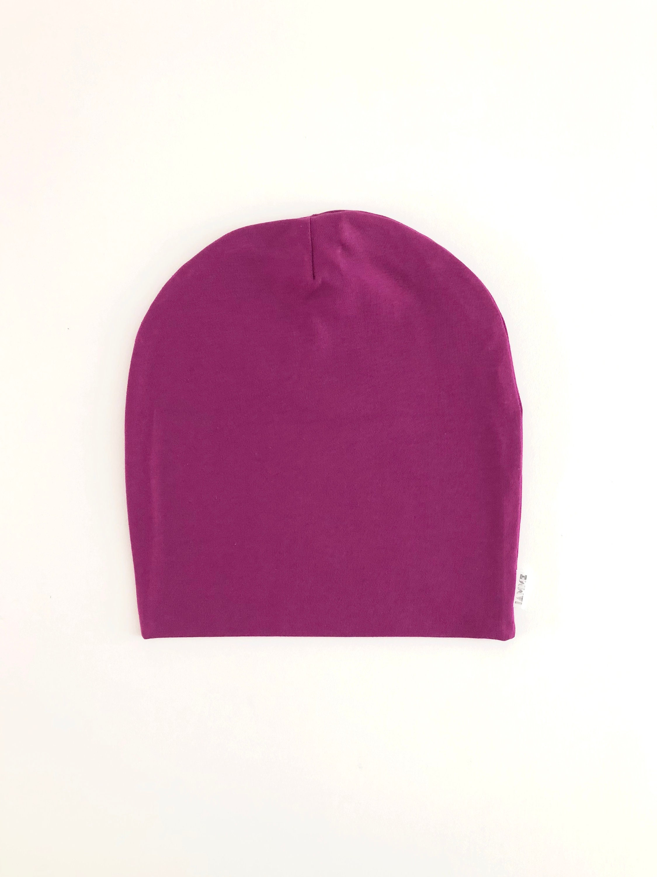Lined Beanie Hat Purple Cotton Beanie for Women 2 in 1 Hat Etsy