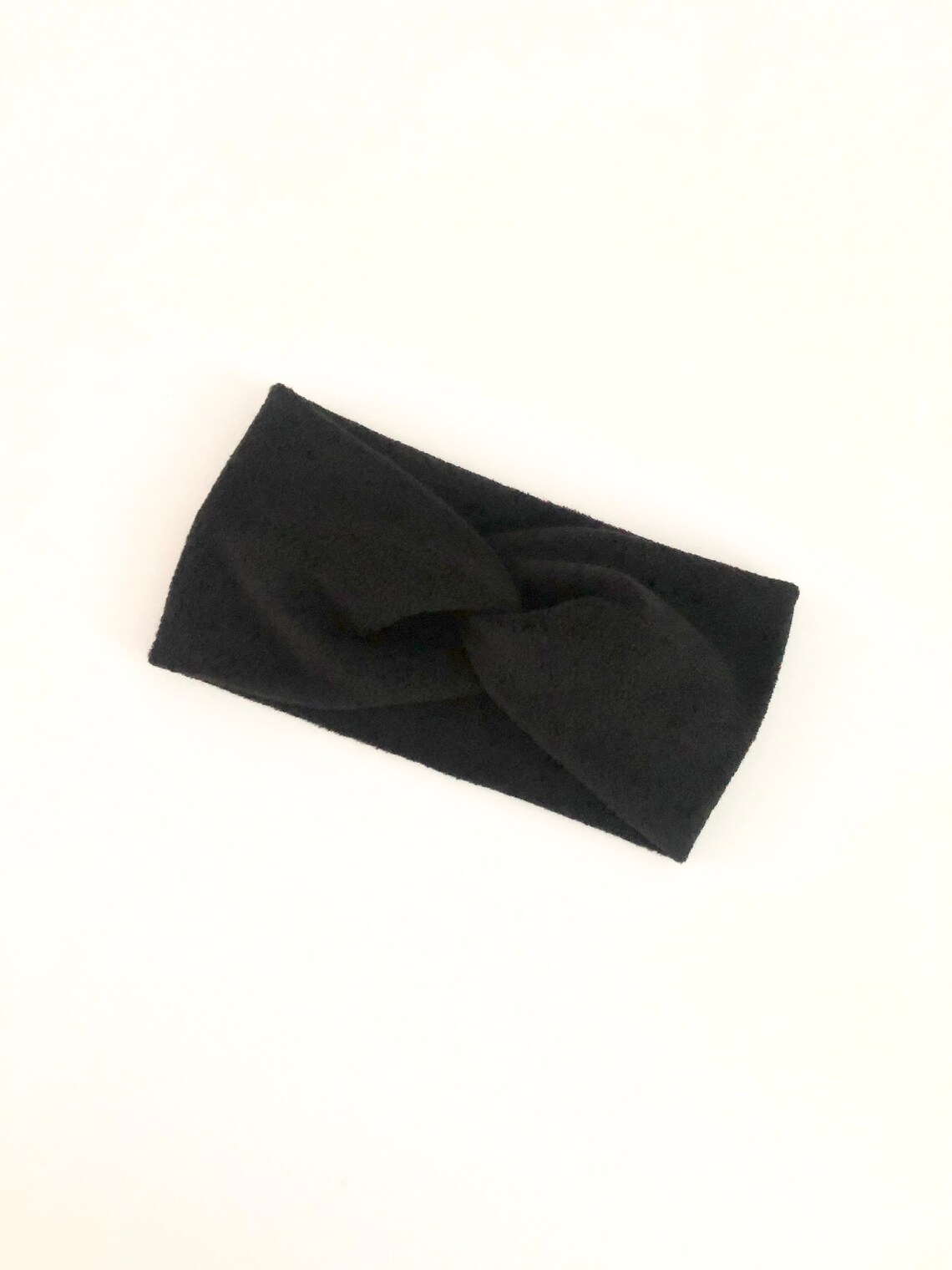 Black Fleece Headband for Women Adult Twist Headband Soft Etsy