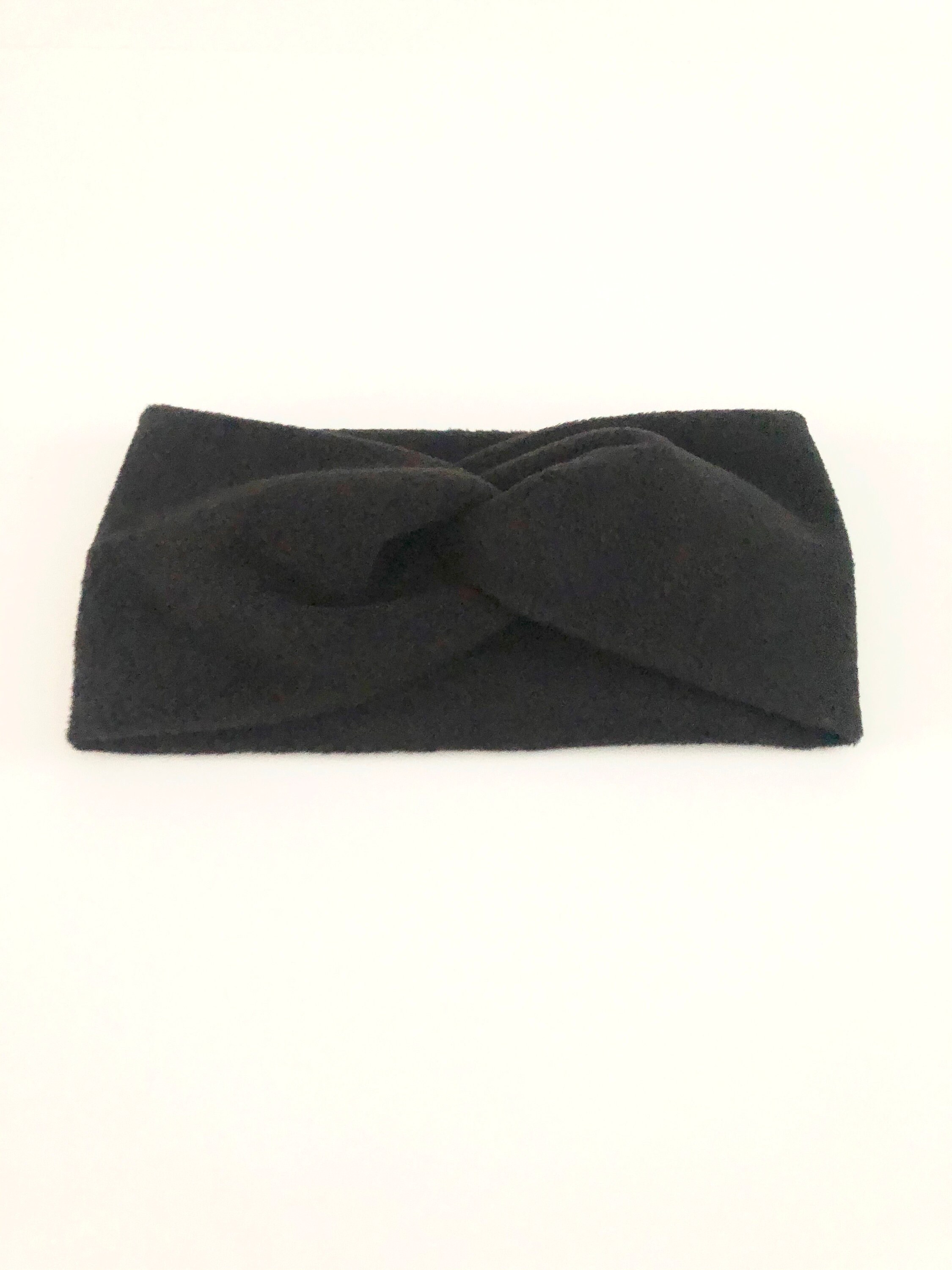 Black Fleece Headband for Women Adult Twist Headband Soft Etsy