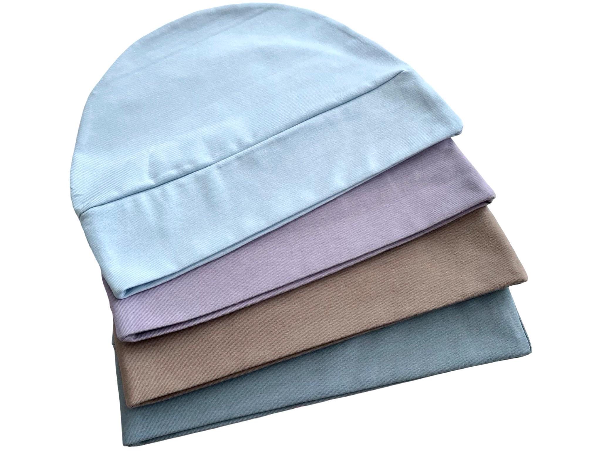 100% Cotton Soft Stretchy Beanie Hat for Hair Loss Slouchy Beanie Hat Over-sized 100% Alpaca Natural Colors  main image 3