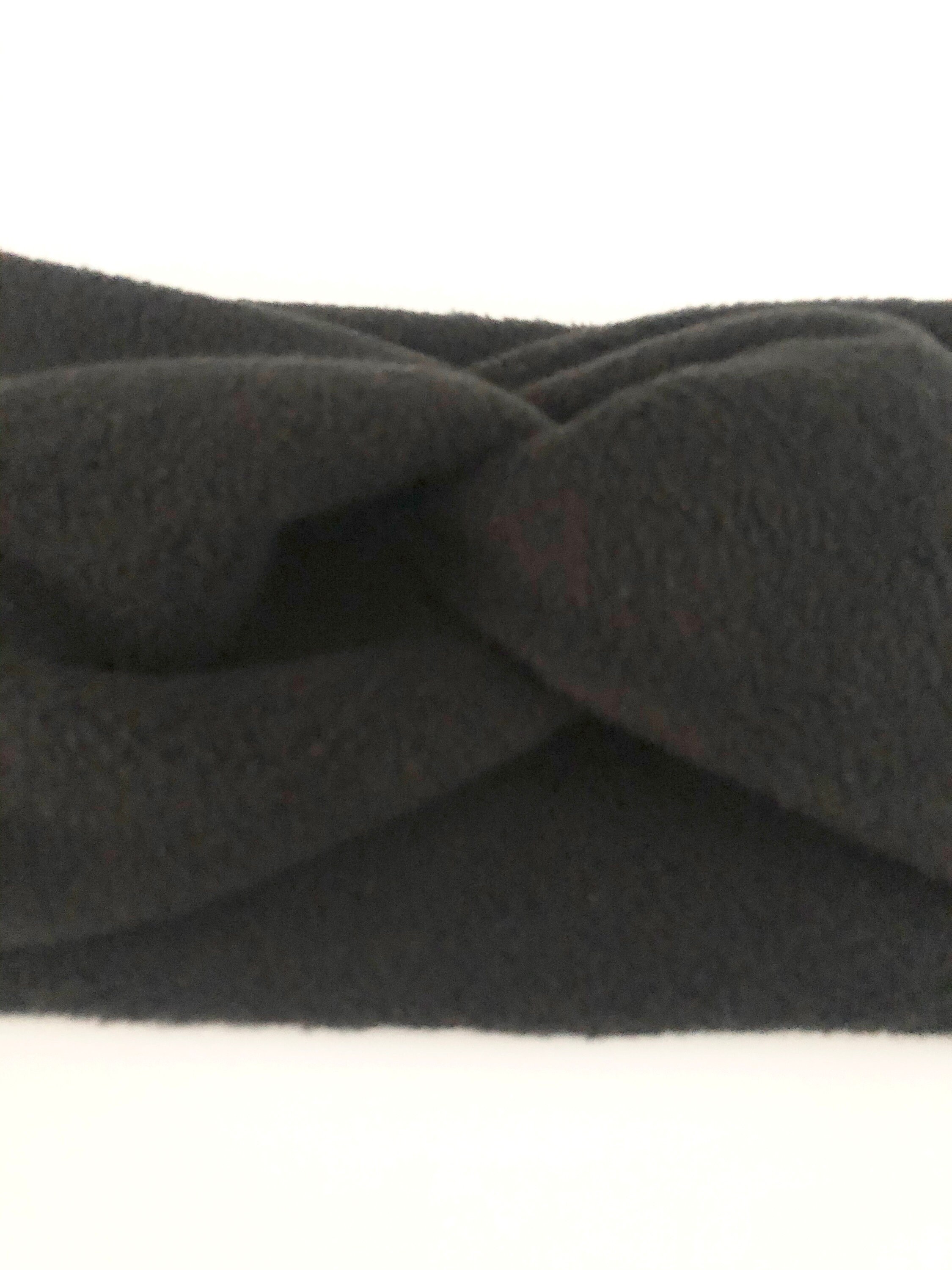 Black Fleece Headband for Women Adult Twist Headband Soft Etsy
