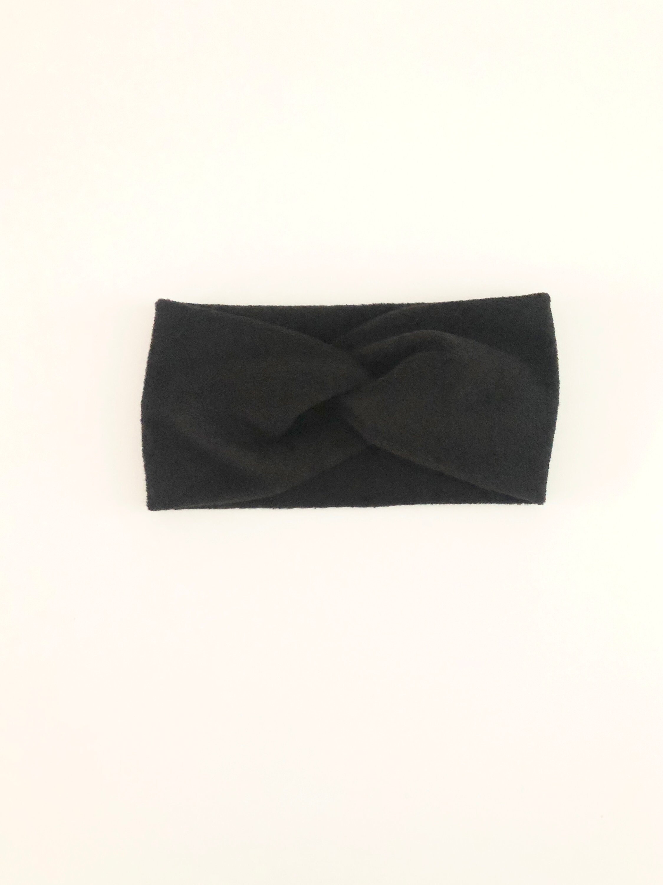 Black Fleece Headband for Women Adult Twist Headband Soft Etsy