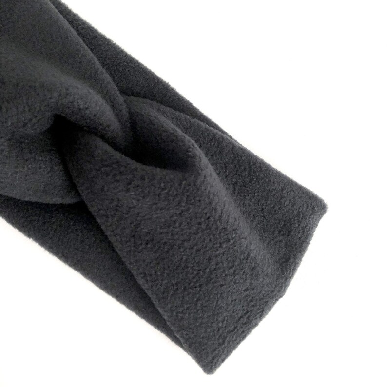 BLACK FLEECE Headband for Women Adult TWIST Headband Soft Etsy