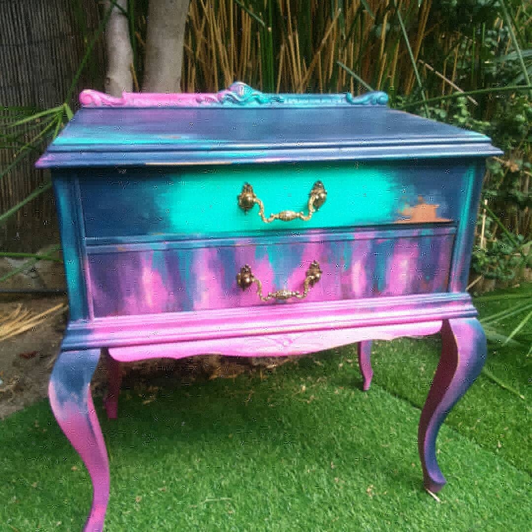 Vintage Style Bedside Table Etsy