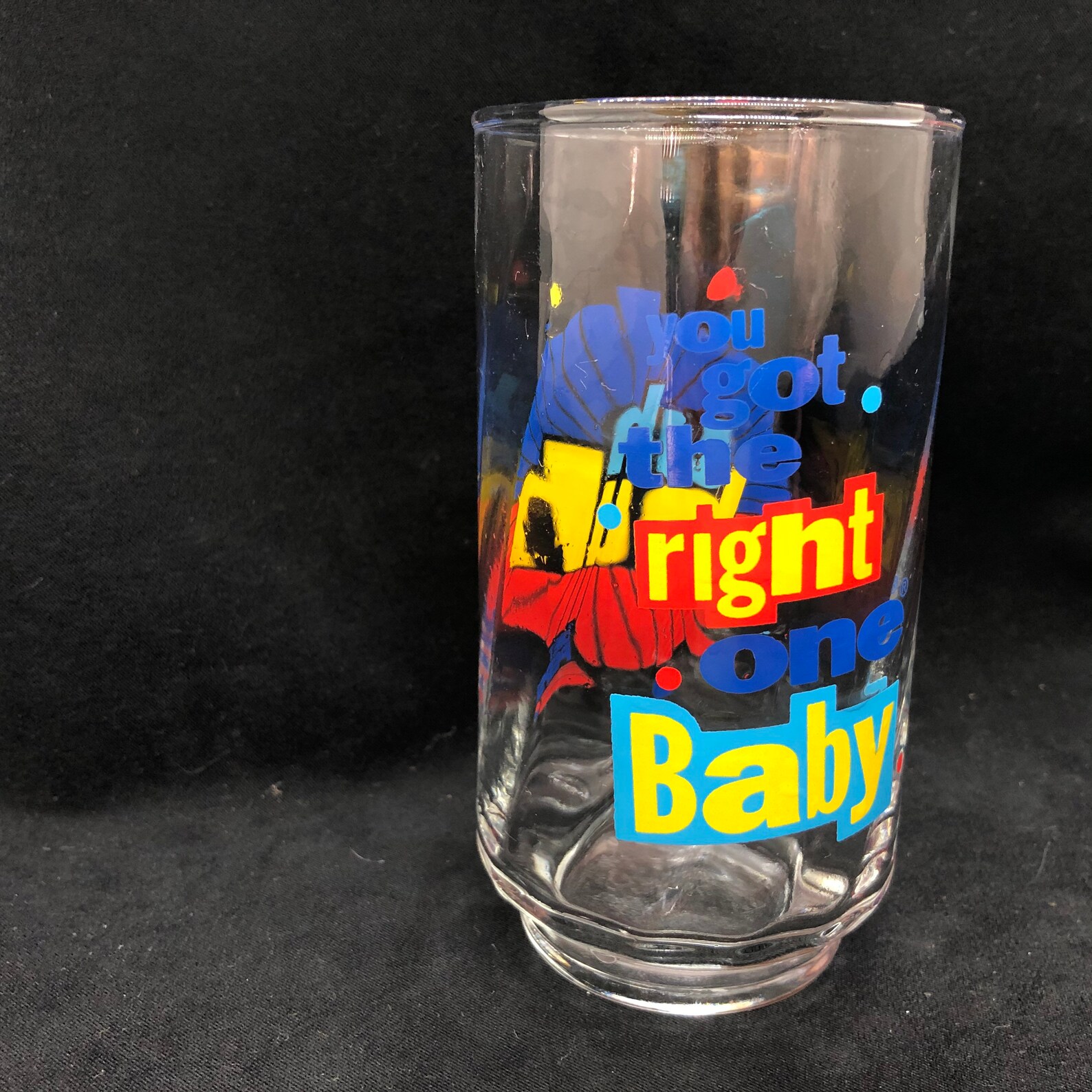 Vintage Diet Pepsi Glass 1980s Youve Got the Right One Baby Etsy