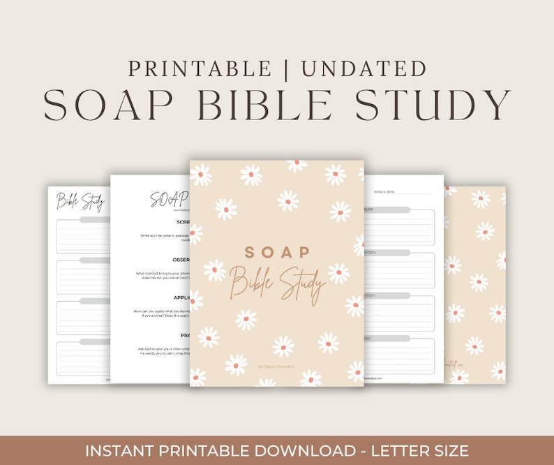 SOAP Bible Study Journal Etsy
