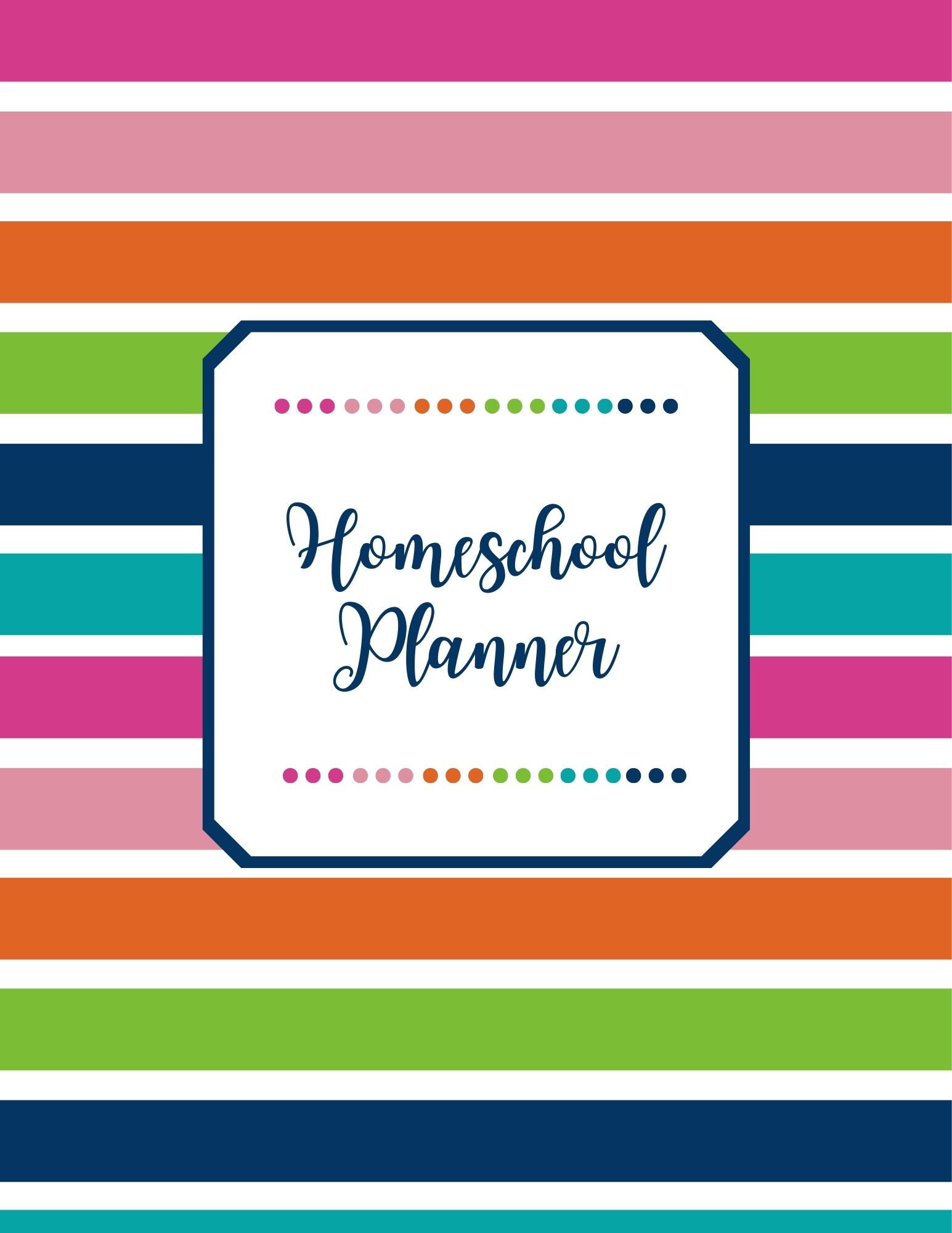 The Simple Homeschool Planner Etsy