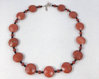 Beautiful Red Jasper Beaded Necklace