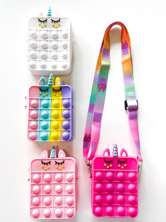 Unicorn Pop Purse Fidget Toy Girls Bubble Popper Poppets Etsy