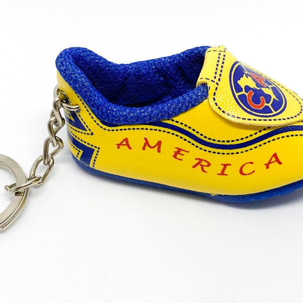 America Soccer team Leather Keychain