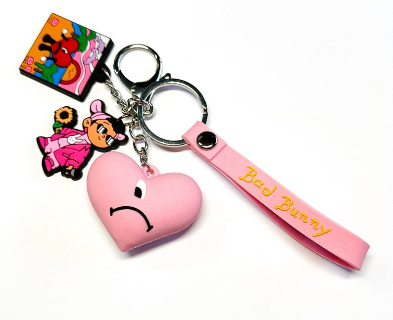 Bad Bunny Keychain Un Verano Sin Ti Bad Bunny 3D Bad Bunny Etsy