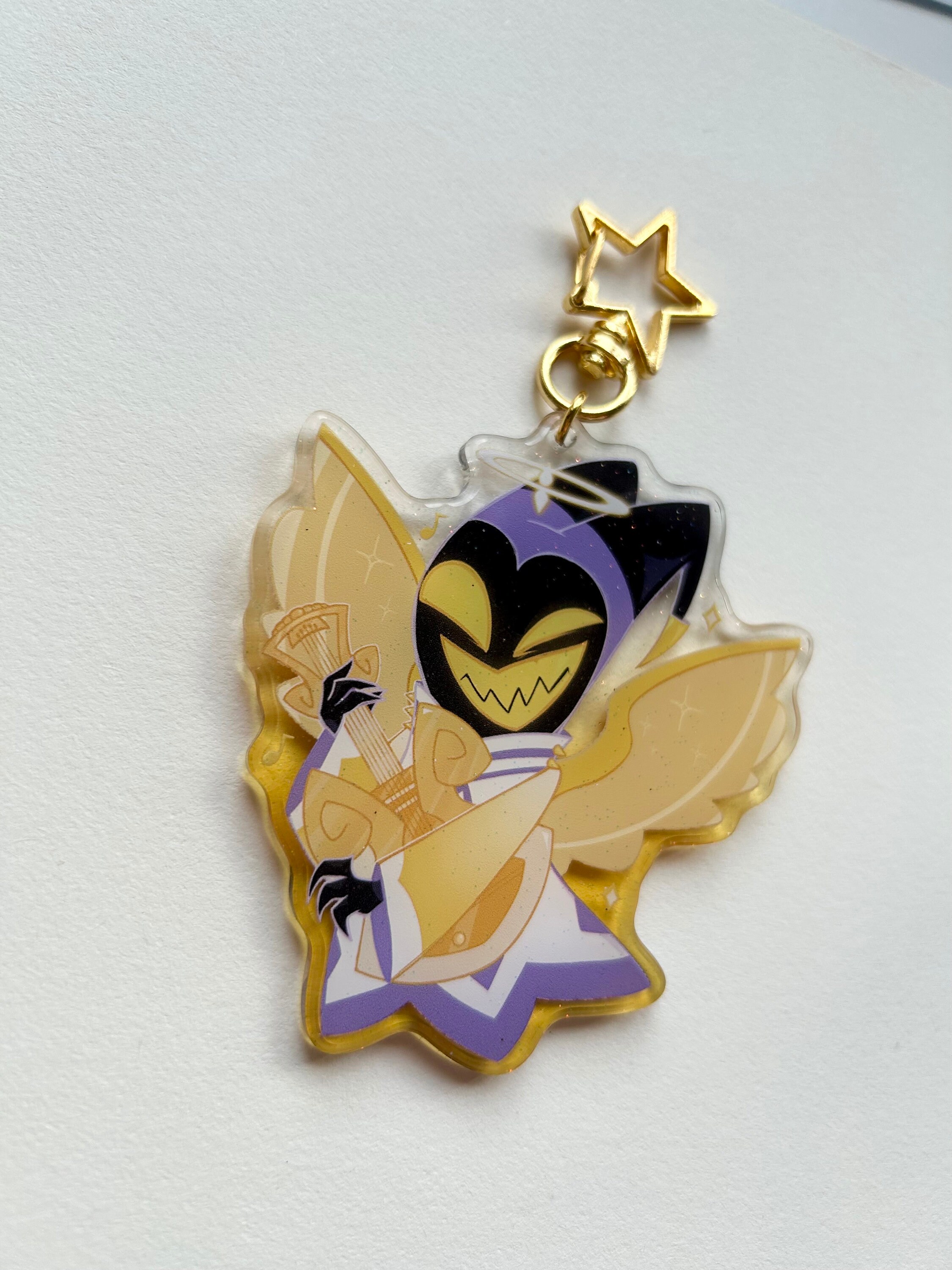 Hazbin Hotel Adam W Guitar Epoxy Charms - Etsy