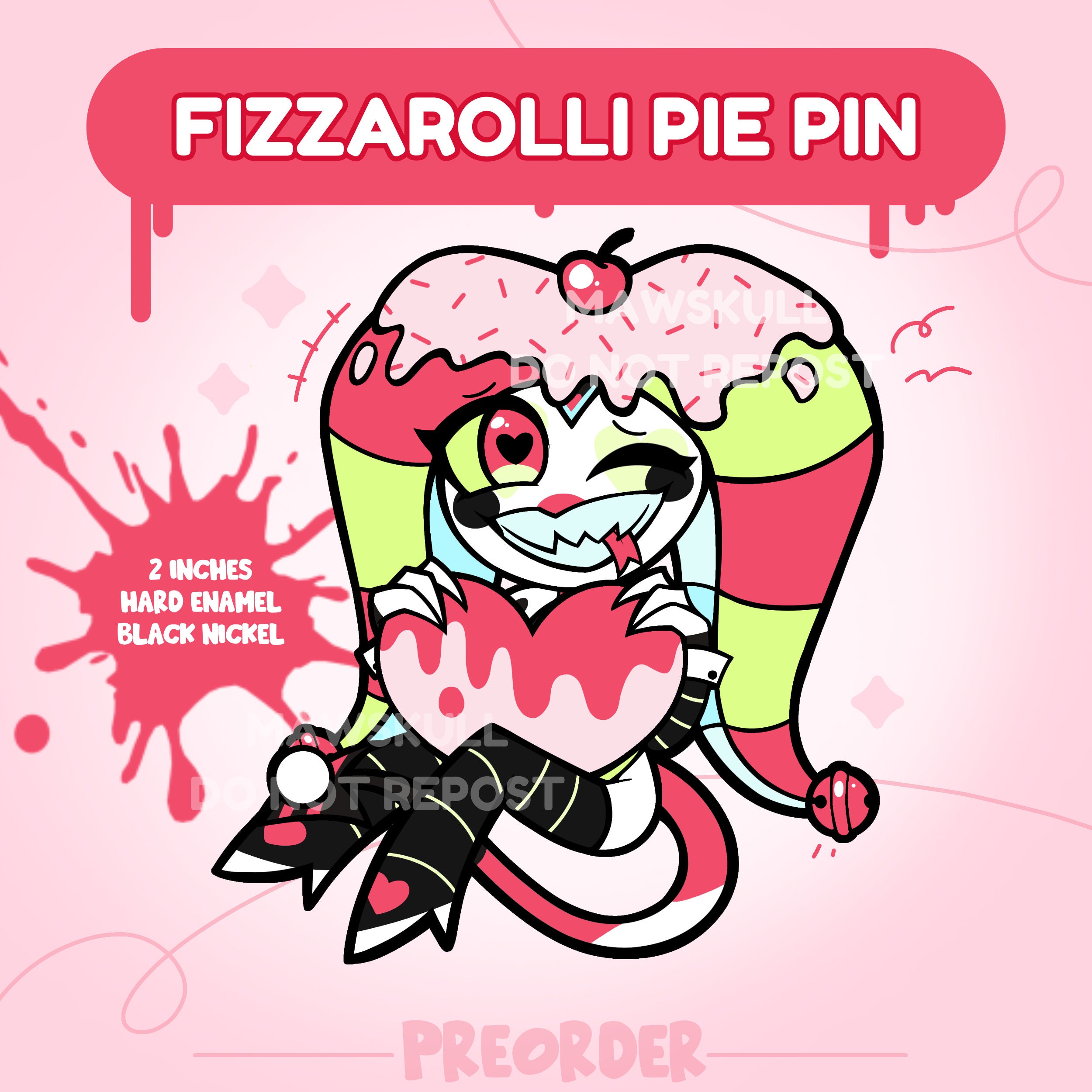 INSTOCK Fizzarolli Pie Enamel Pins | Helluva Boss - Etsy