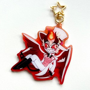 Hazbin Hotel Lucifer Morningstar Acrylic Epoxy Charm