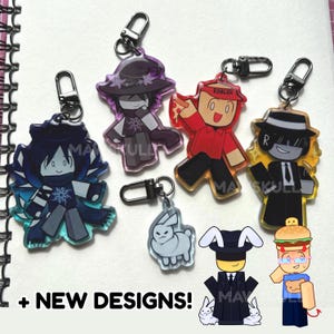 PREORDER roblox forsaken charms | Two time, Chance, Azure, Elliot, 007n7, Mafioso and Gubby