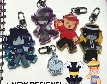 PREORDER roblox forsaken charms | Two time, Chance, Azure, Elliot, 007n7, Mafioso and Gubby