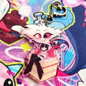 Angel Dust Epoxy Cake Glitter Epoxy Berlocker - Hazbin Hotel