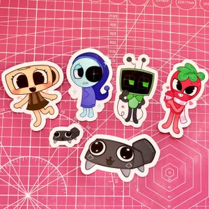 Dandys World main toons vinyl matte stickers