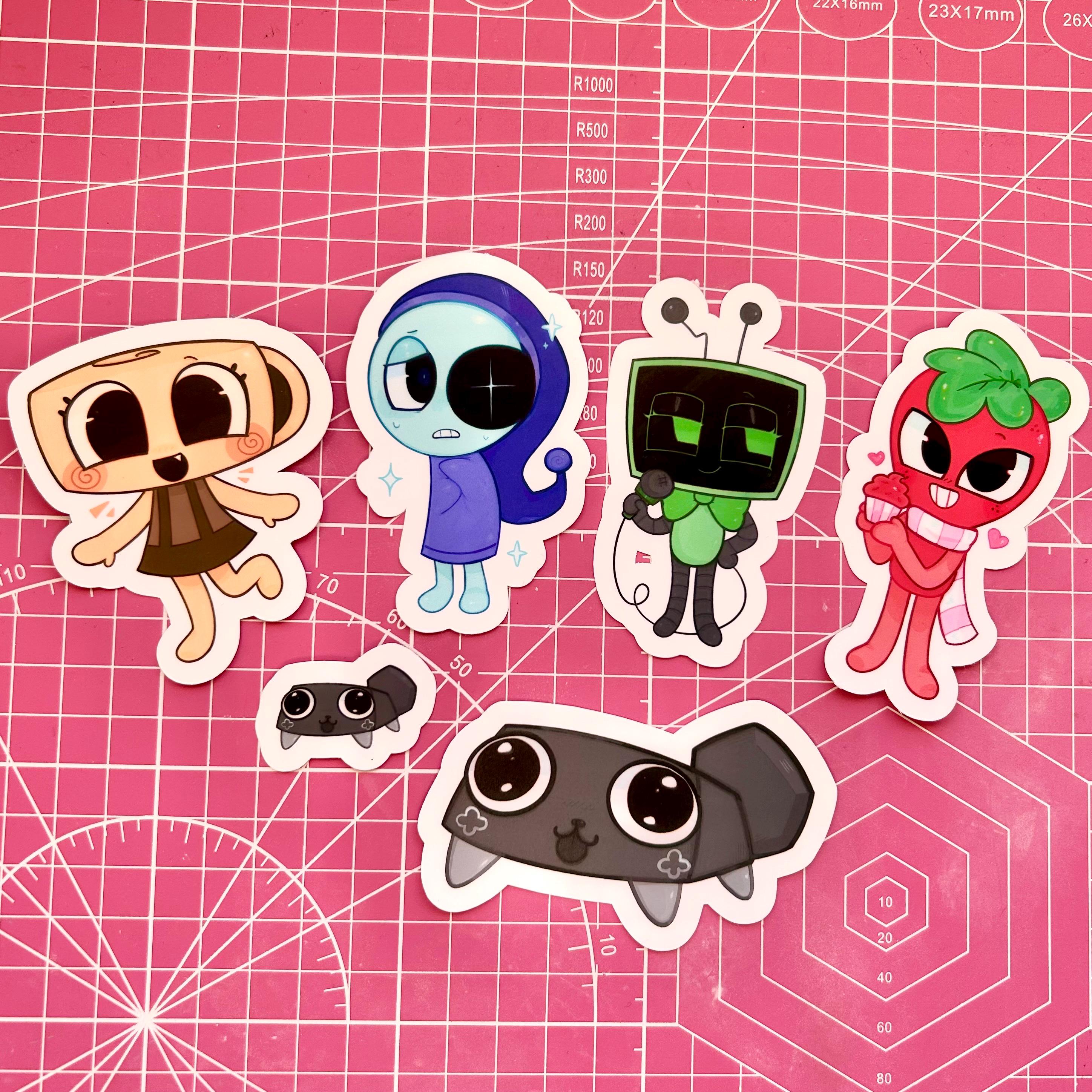 Dandys World main toons vinyl matte stickers
