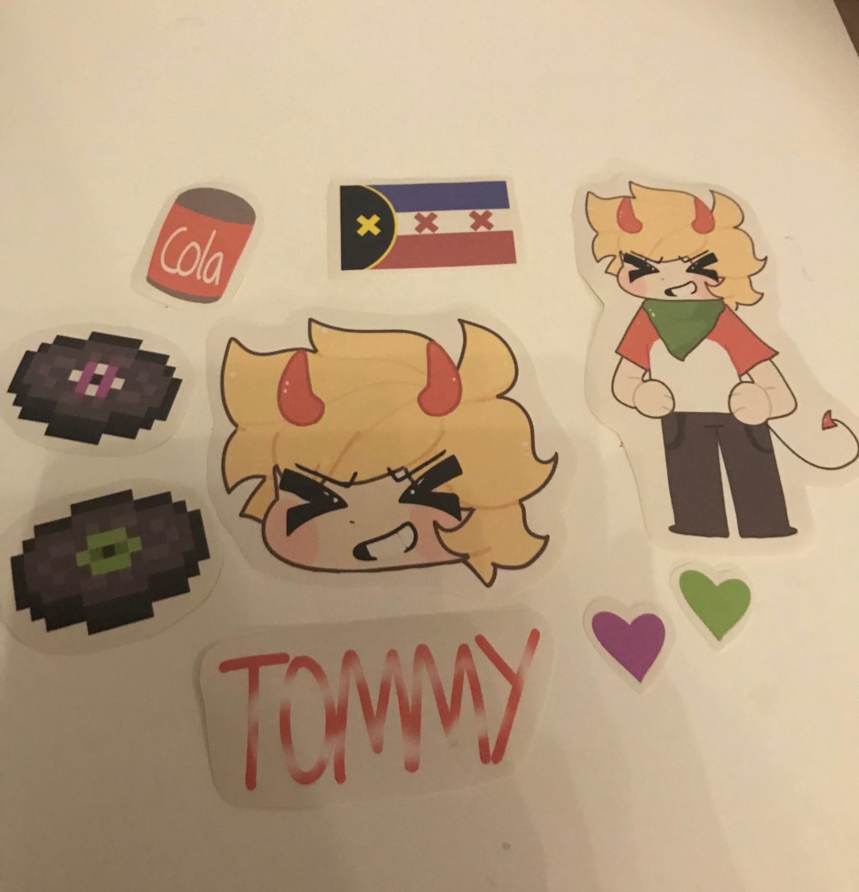 Tommyinnit Mcyt Sticker Pack Etsy Singapore