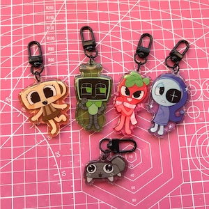 Dandys World main toons epoxy acrylic charms