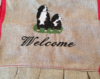 Bernese Mountain Dog garden flag