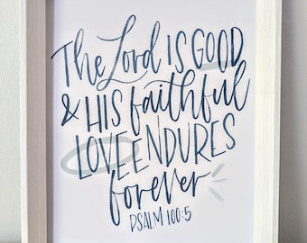 Love each other|  8x10 print | Hand Lettered | Modern Calligraphy | Bible Verse | Romans 13:8