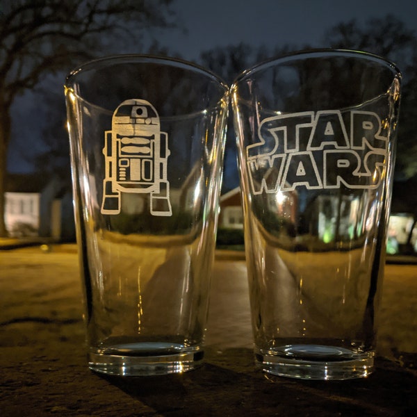 Etched Personalized Pint Glass