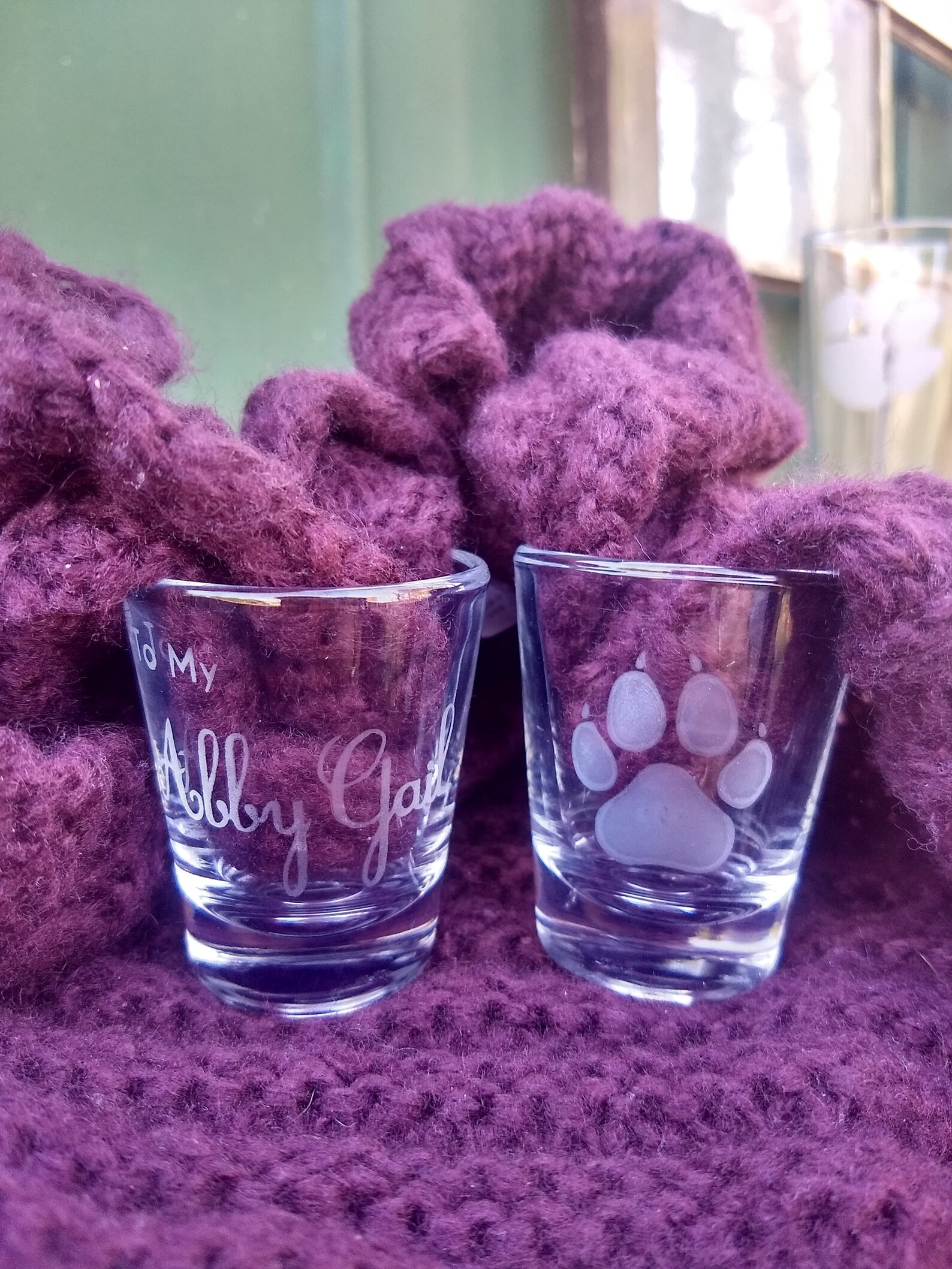 Etched Personalized Shot Glasses Etsy
