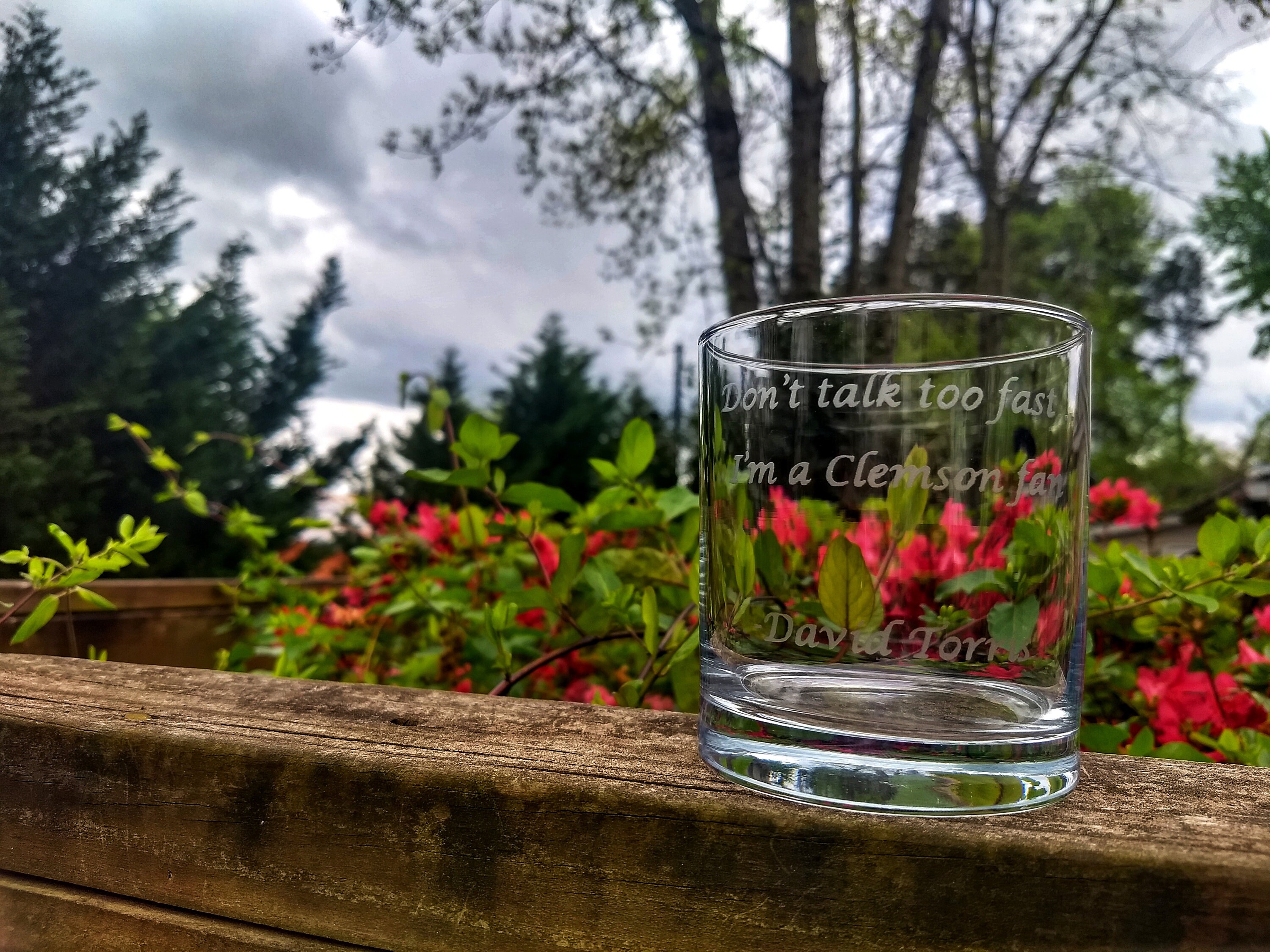 personalized etched bourbon glasses
