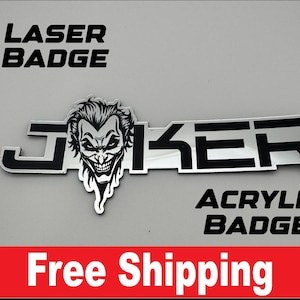 Joker badge for car club badge for Joker badging gift off-road culture badge for jeep badge for car club badge gift cool joker badge gift