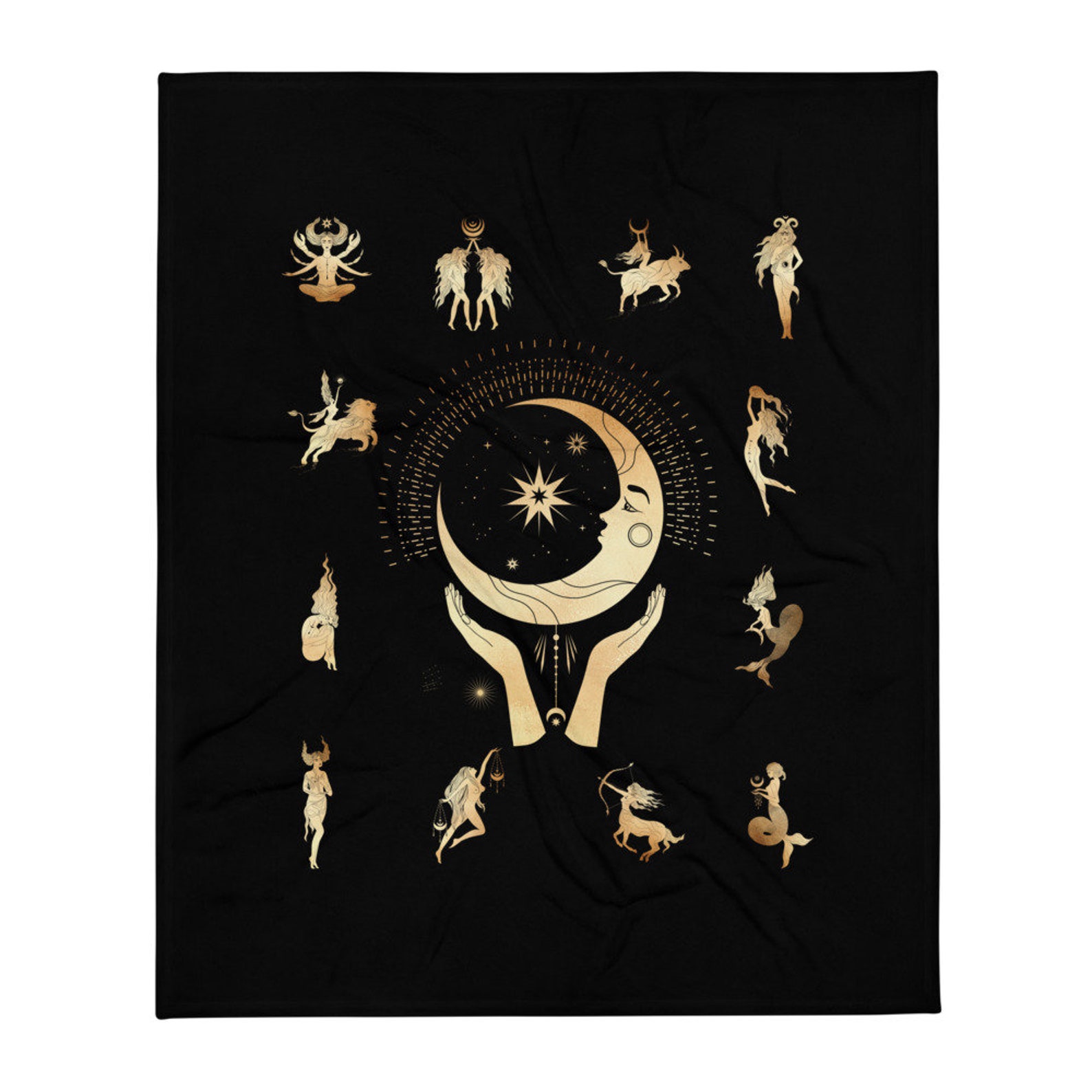 Zodiac Throw Blanket Etsy