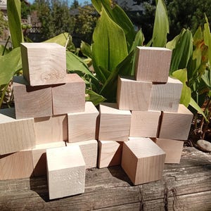 Alle natürlichen 1,5 Zoll Holzbausteine