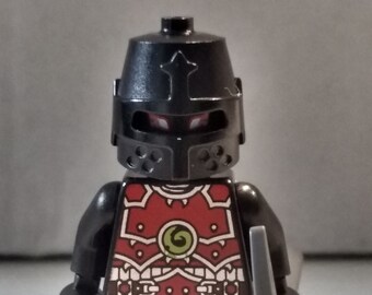 Fortnite Pickaxe Etsy - lego custom inspired black knight minifig fortnite battle royale pickaxe minifigure