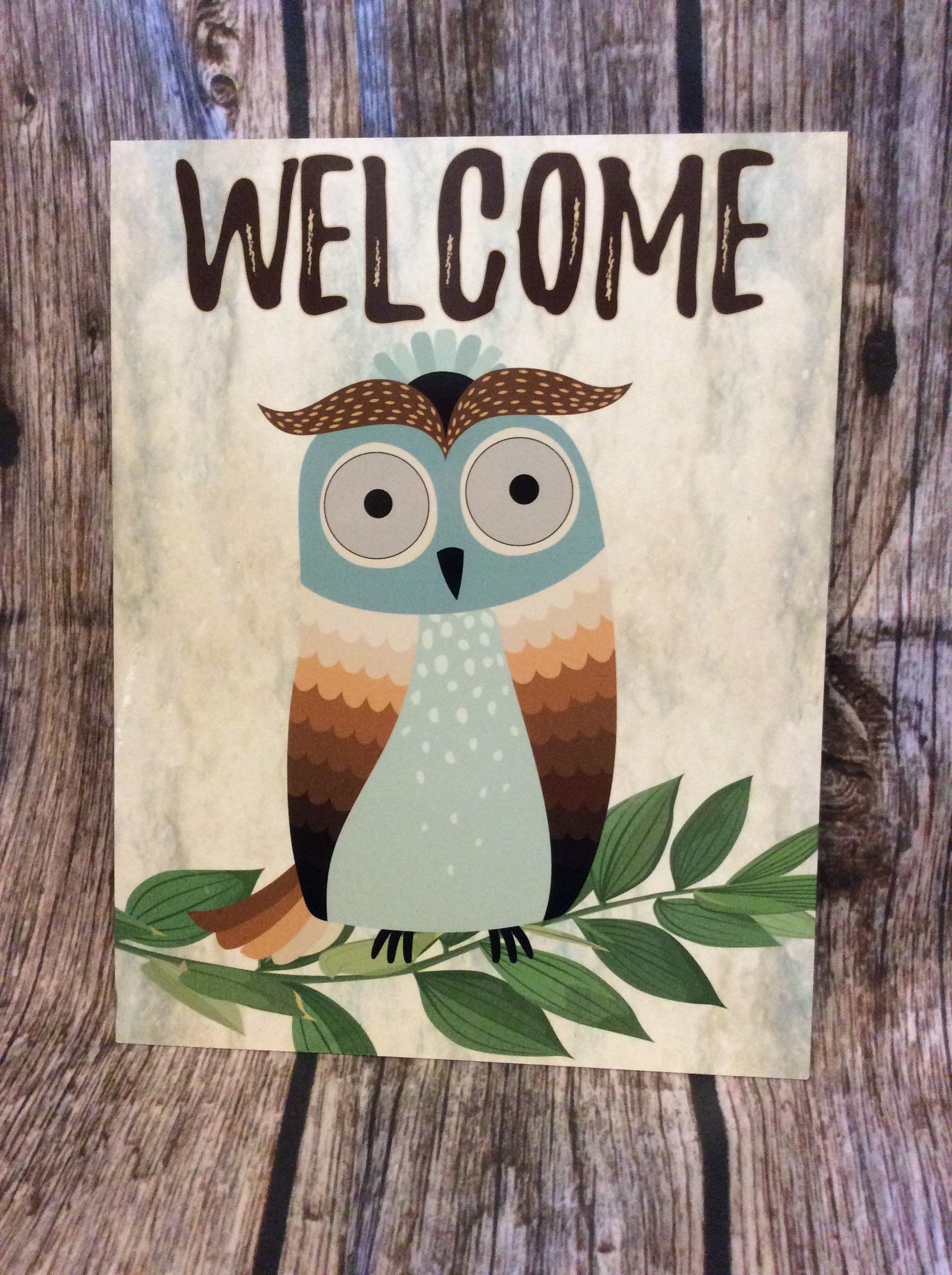 Metal Wreath Sign Owl Sign Adorable Home Decor 9x7 Etsy.de