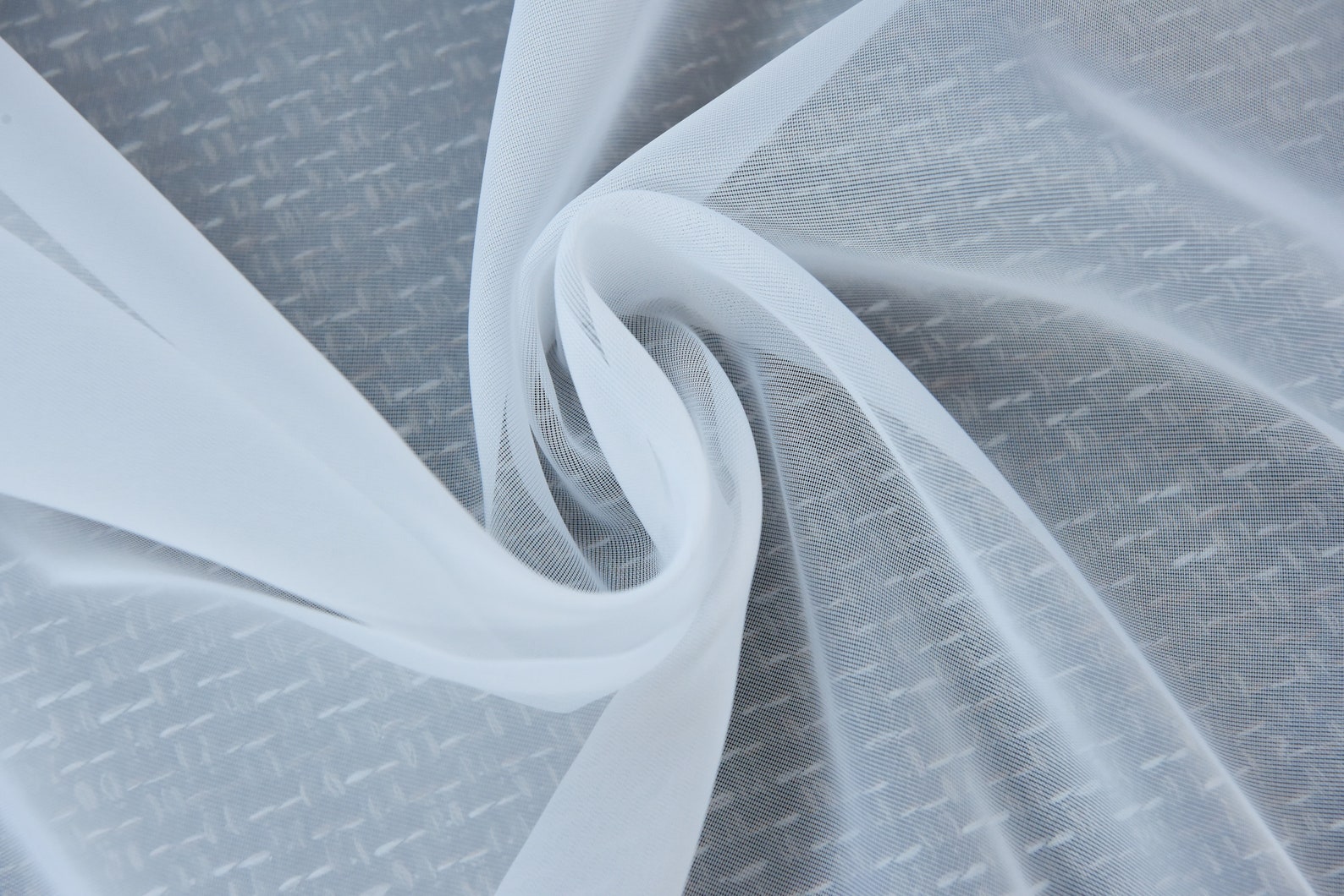 White Polyester Sheer Rodpocket Voile Curtain 1 Pair 2 Panels Etsy