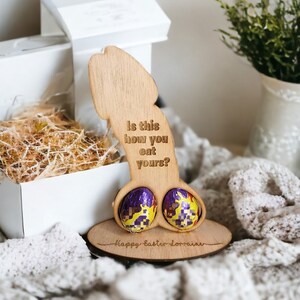 Personalised novelty easter willy egg holder - Funny adult gift - valentines day - birthday present - office - prank - work - collegue