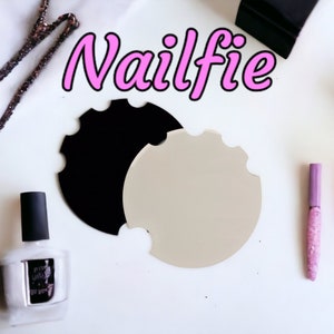 Acryl Nailfie Nageltechniker Scheibe - Flat Lay - Photo Prop - Salon Display - Accessoire - Vitrine - Lack