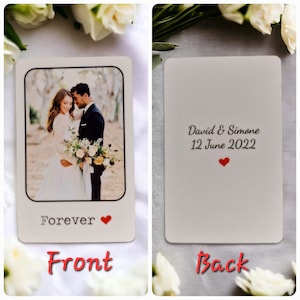 Portefeuille souvenir personnalisé pour couple - Carte porte-monnaie - Papa - Anniversaire - Anniversaire - Souvenir - Sentimental - Cadeau - Cadeau attentionné - Surprise