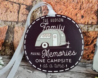 Personlig hängande julgranskulor - Husvagn - Camping - Husbil - Husbil - Semester - Familj - Kärlek - Minnen - För alltid