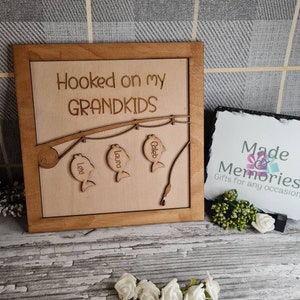 Personalised fishing sign - perfect gift for a fisherman. Fathers day gift? birthday - christmas - dad - grandad - grandchildren - children