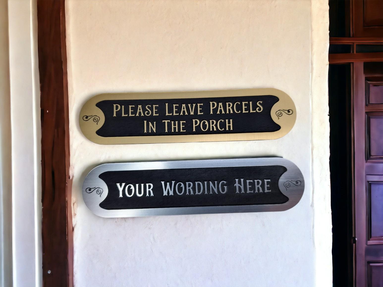 Personalised Parcel Sign Decoration - Parcel Delivery - Home Gift ...