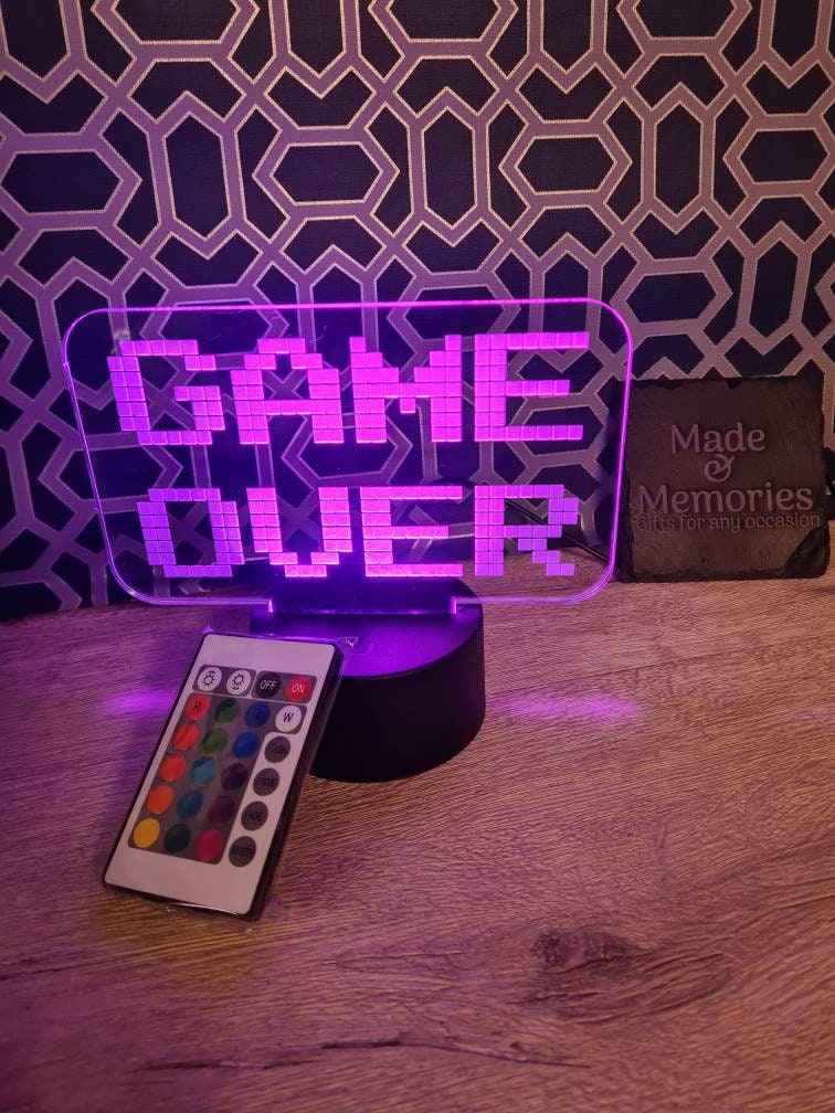 Lampe d'ambiance Game Over