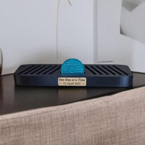 Personalised Recovery Token Display  - Chips - Personalized Serenity Prayer Recovery Chip Holder - AA display - Sobriety - Ornament - Coins
