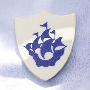 Réplique rétro vintage bleu Peter Badge - Télévision - BBC - Souvenirs - Objet de collection - Amusant - Nouveauté - Nostalgie - Nostalgique